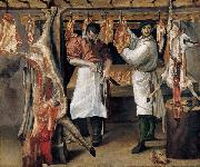 Annibale Carracci The Butchers Shop painting